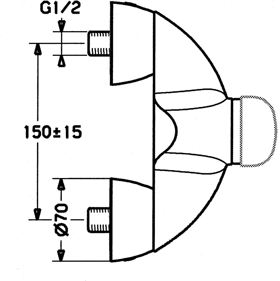 Hansa HANSARONDA Brausebatterie 03670100 Rot Aufputz