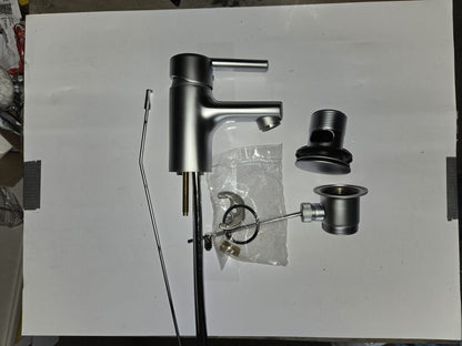 Hansa HANSARONDA Style Waschtischbatterie 43072100 Stahlgrau Matt