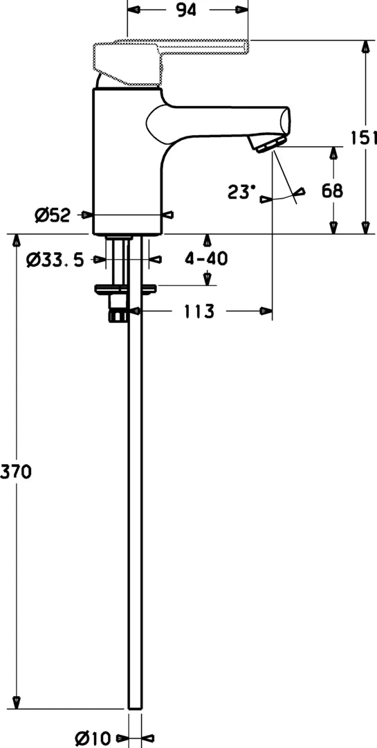 Hansa HANSARONDA Waschtischbatterie 43082100 Rot