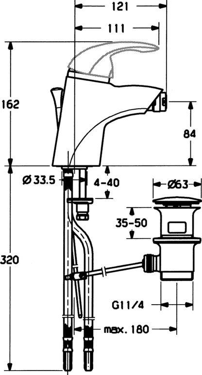 Hansa HANSASTAR Bidetbatterie 55063200 Weiß