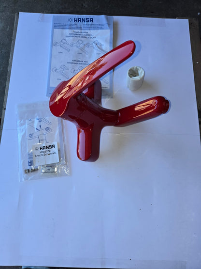 Hansa Hansaronda Waschtisch-Wandbatterie 03968200 Rot