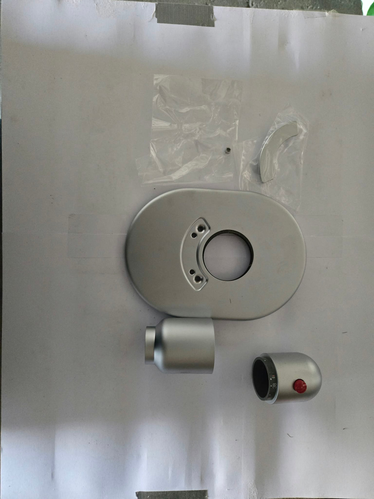 ROKAL Unterputz-Duschthermostat – Silber Matt inkl. Messing-Grundkörper