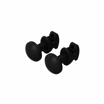 Handtuchknopf (HDD Knop) – Chrom, Schwarz oder Weiß – 2er-Set