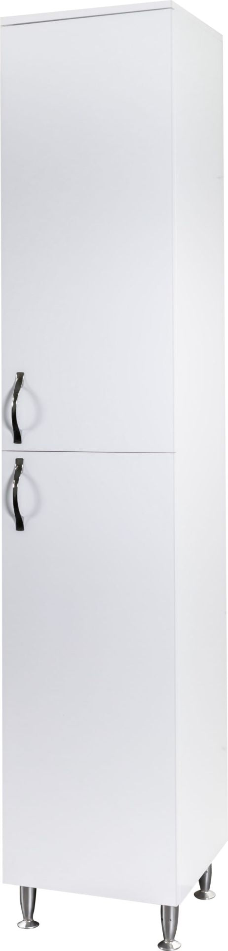 Oase AL Aleco Hochschrank – 2 Türen – 35 × 190 cm – Weiß