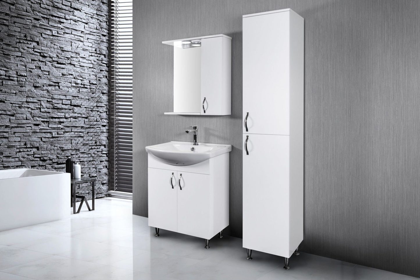 Oase AL Aleco Waschtischunterschrank – 2 Türen – Weiß