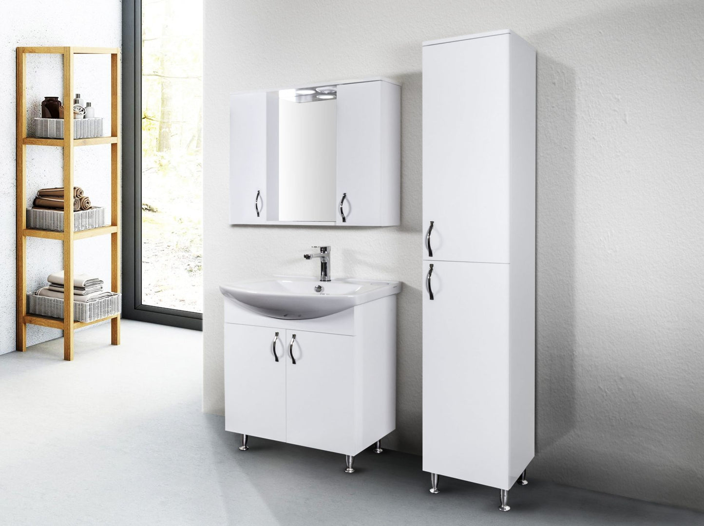 Oase AL Aleco Waschtischunterschrank – 2 Türen – Weiß