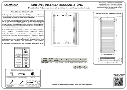 Alrad Sinfonie Stahl Design Badheizkörper