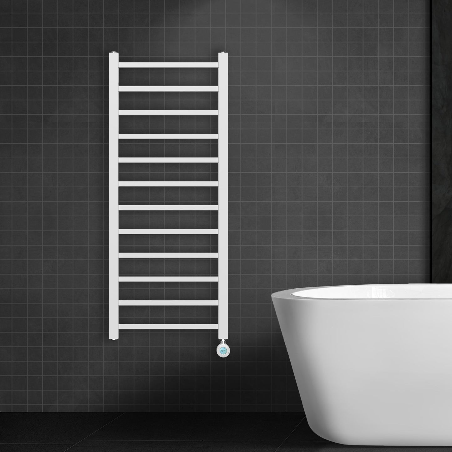 BELRAD Elektrische Handtuchheizung – Mit digitalem, programmierbarem Thermostat