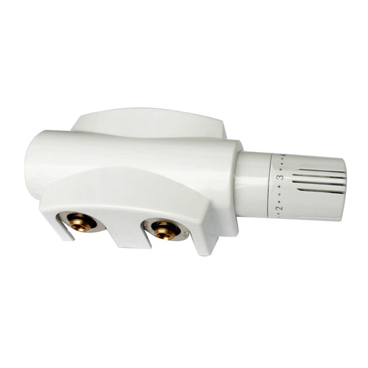 Mittelanschluss-Set Boden & Wand - Weiß, M30×1,5 / 16×2