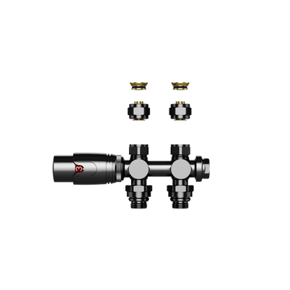 Design-Thermostatventil für Heizkörper & Handtuchheizkörper I Wand- und Bodenanschluss – M30 – 1/2" × 16/2