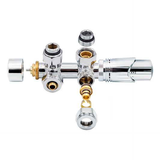 Thermostatische Mittelanschluss-Garnitur – Wandanschluss – M30 × 16/2