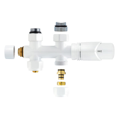 Thermostatische Mittelanschluss-Garnitur – gerade Ausführung – M30 × 16/2