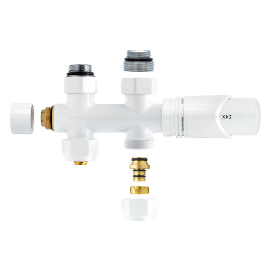 Thermostatische Mittelanschluss-Garnitur – gerade Ausführung – M30 × 16/2