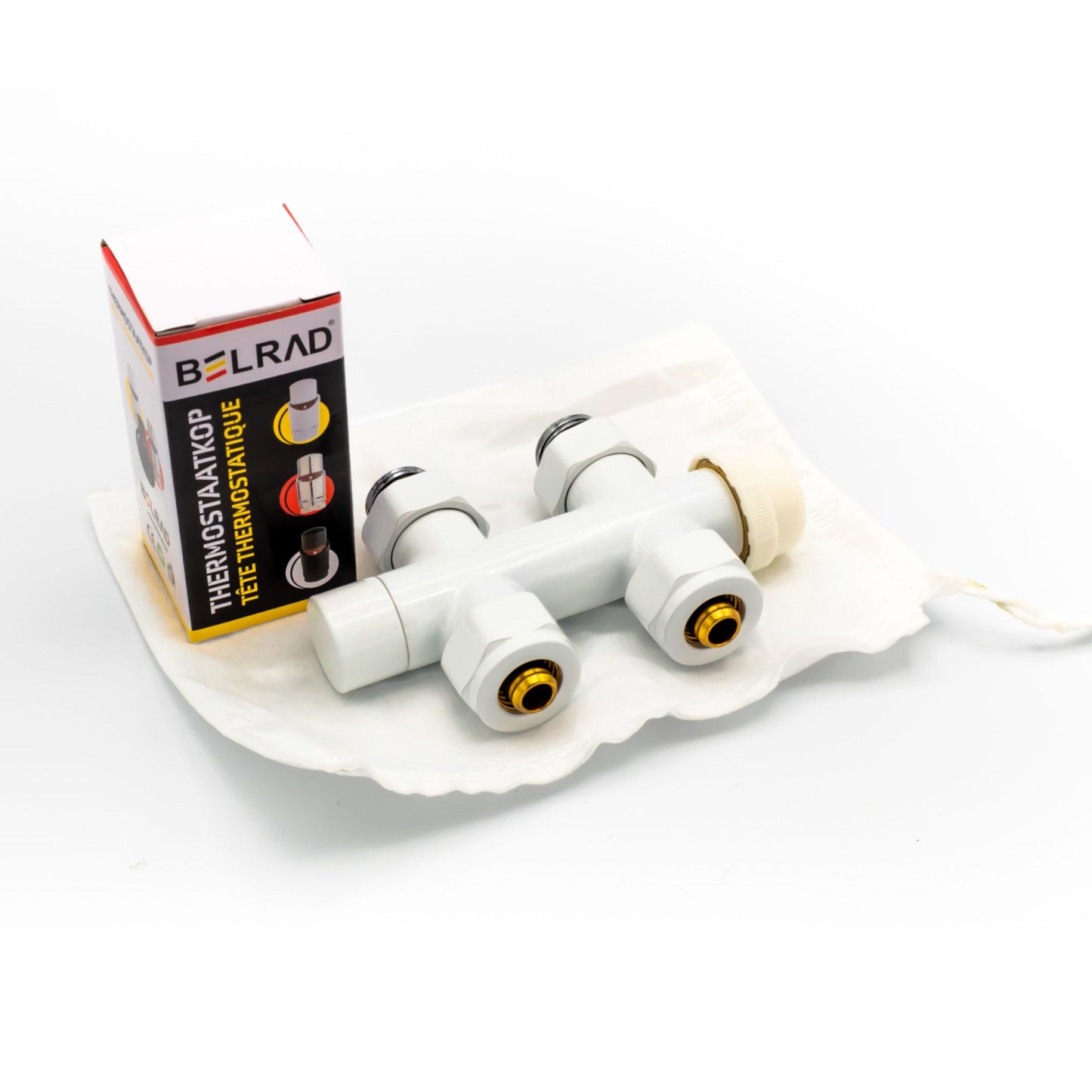 Thermostatische Mittelanschluss-Garnitur – gerade Ausführung – M30 × 16/2