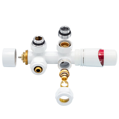 Thermostatische Mittelanschluss-Garnitur – Wandanschluss – M30 × 16/2