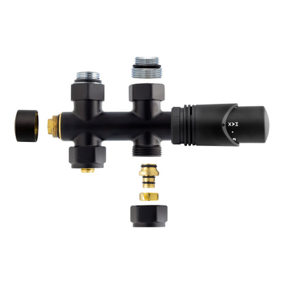 Thermostatische Mittelanschluss-Garnitur – gerade Ausführung – M30 × 16/2