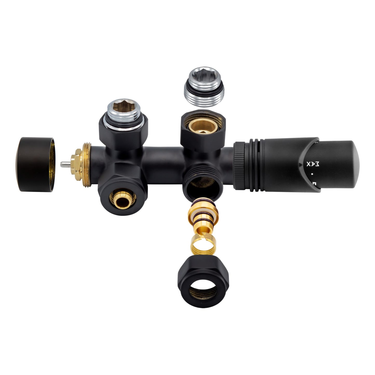 Thermostatische Mittelanschluss-Garnitur – Wandanschluss – M30 × 16/2