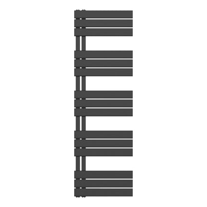 Handtuchheizkörper - linker Anschluss - Kombibetrieb - Schwarz matt