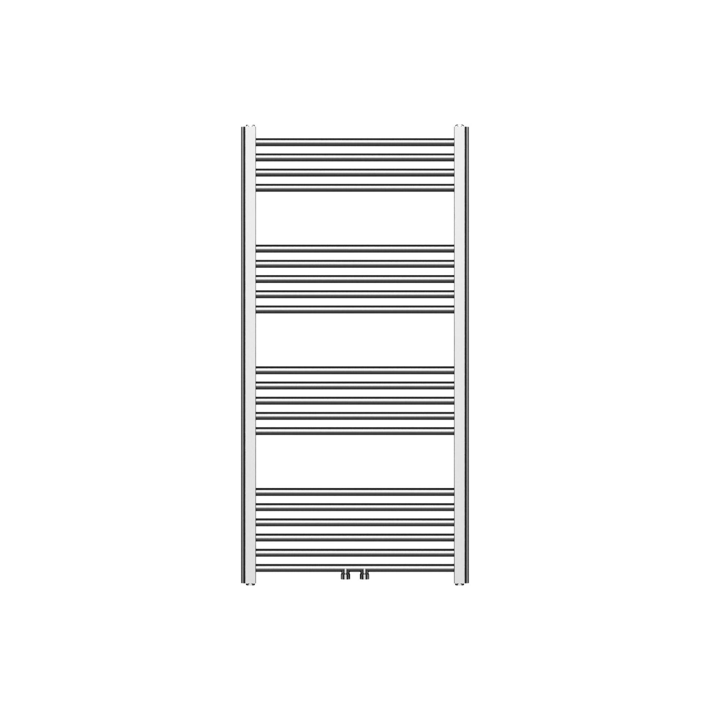 Belrad Handtuchheizkörper – Gebürsteter Edelstahl, 1200 × 600MM, 414W