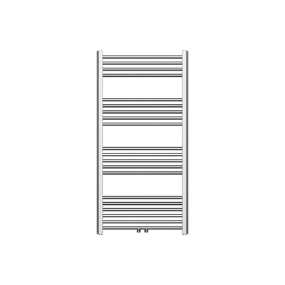 Belrad Handtuchheizkörper – Gebürsteter Edelstahl, 1200 × 600MM, 414W