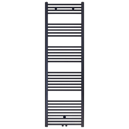 BELRAD Design-Handtuchheizkörper – matt schwarz – Mittel- oder Seitenanschluss