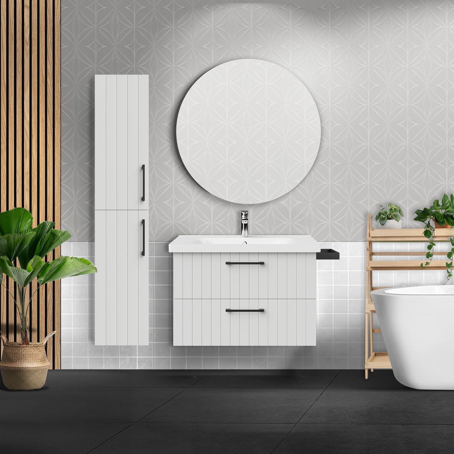 Oase CR D10 Waschtischunterschrank mit 2 Schubladen