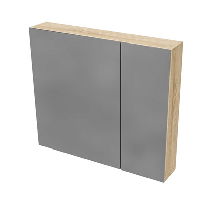 Oase AL Hayat Spiegelschrank - 60 cm und 80 cm, Asymmetrische Einzelseitige Spiegel-Türen, 4 höhenverstellbare Regale