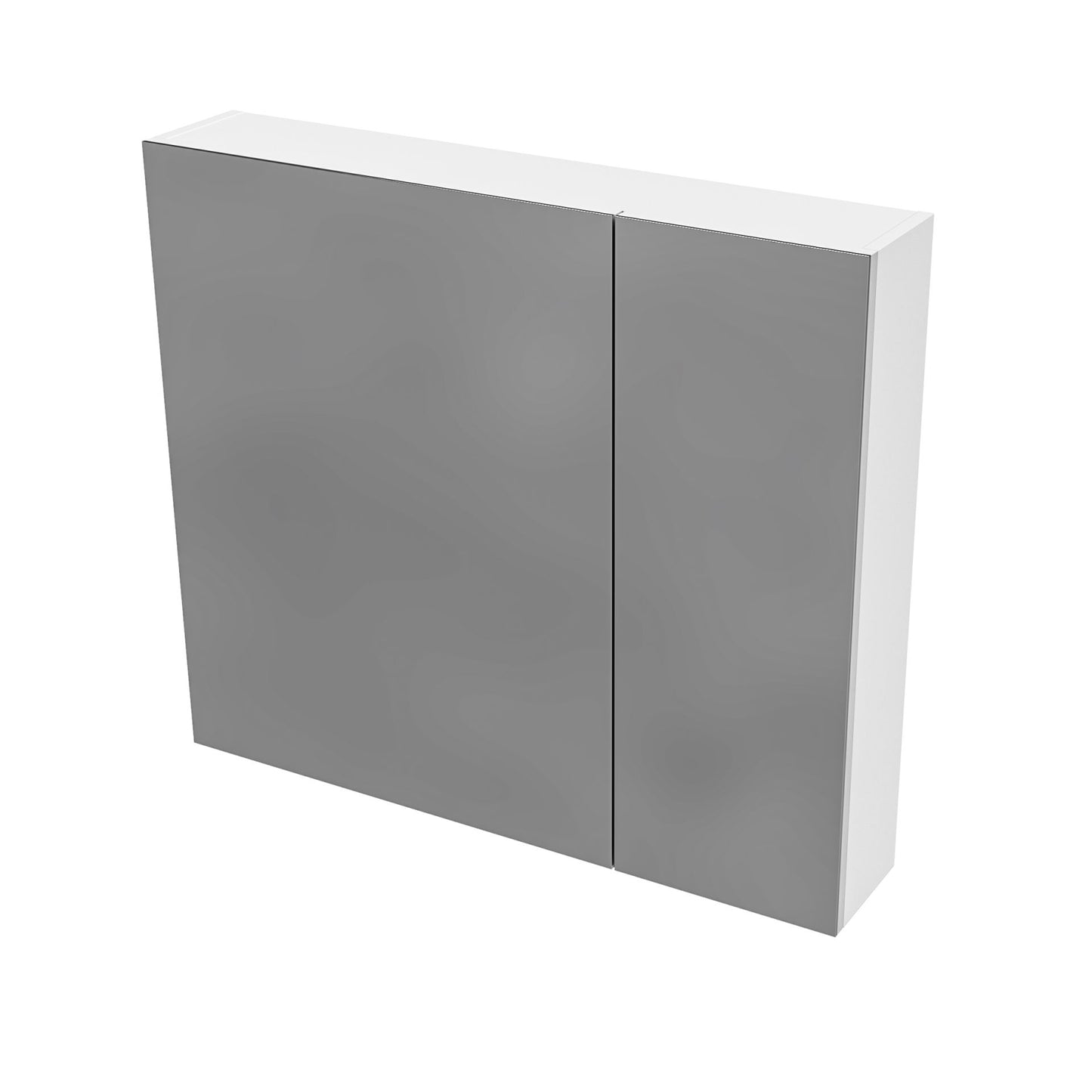 Oase AL Hayat Spiegelschrank - 60 cm und 80 cm, Asymmetrische Einzelseitige Spiegel-Türen, 4 höhenverstellbare Regale