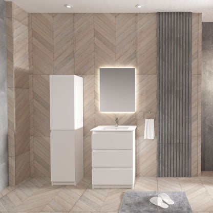 Oase Al JUPITER Waschtischunterschrank - 3 Schubladen - 60 / 80 / 120 cm - Matt Weiß, Schwarz oder Garda