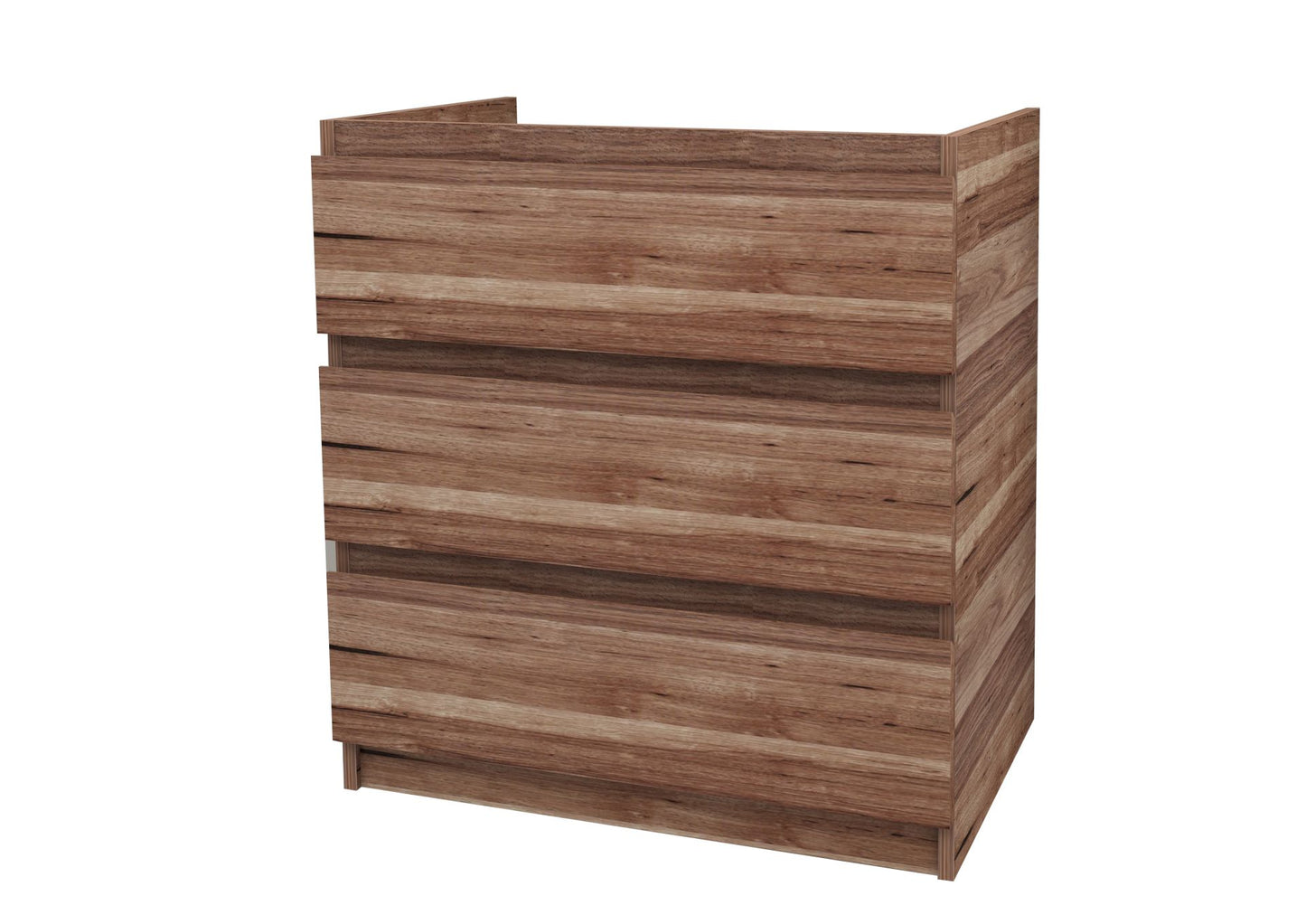 Oase Al JUPITER Waschtischunterschrank - 3 Schubladen - 60 / 80 / 120 cm - Matt Weiß, Schwarz oder Garda