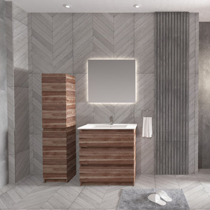 Oase Al JUPITER Waschtischunterschrank - 3 Schubladen - 60 / 80 / 120 cm - Matt Weiß, Schwarz oder Garda