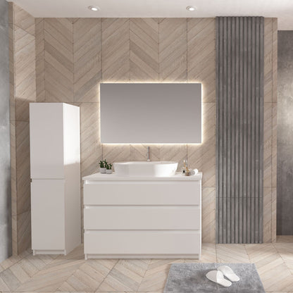 Oase Al JUPITER Waschtischunterschrank - 3 Schubladen - 60 / 80 / 120 cm - Matt Weiß, Schwarz oder Garda