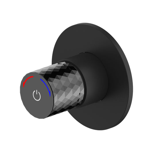 Oase AL Flow Dusch- & Bidetmischer – Push-Button | Unterputz | Matt Schwarz