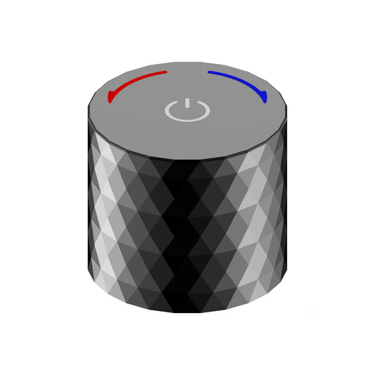 Oase AL Flow Druckknopf – Ersatz-/Wechselknopf für Unterputz-Armaturen | Glänzendes Schwarz