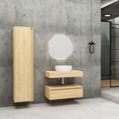 Oase AL Lina Waschtischunterschrank - Matt Schwarz, Matt Weiß, und Safir