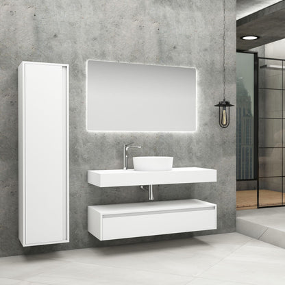 Oase AL Lina Waschtischunterschrank - Matt Schwarz, Matt Weiß, und Safir