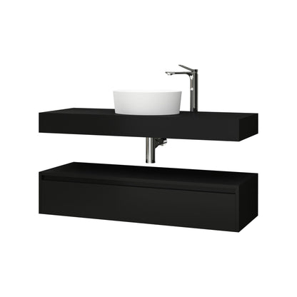 Oase AL Lina Waschtischunterschrank - Matt Schwarz, Matt Weiß, und Safir