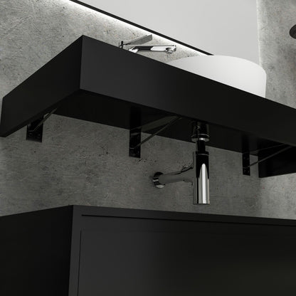 Oase AL Lina Waschtischunterschrank - Matt Schwarz, Matt Weiß, und Safir