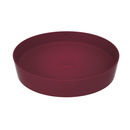 Oase CR Loop Aufsatzwaschbecken – Keramik – Ohne Überlauf & Ohne Hahnloch – 45×11,5×45 cm – Matt Berry