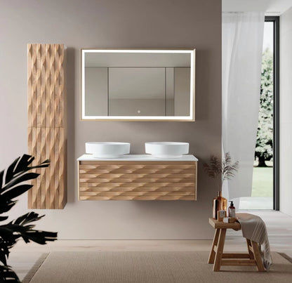 MAGNOLIA Waschtischunterschrank - 1 Schublade - Grifflos - Soft-Close - Light Oak