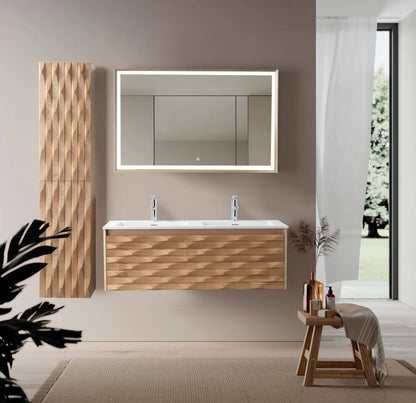 MAGNOLIA Waschtischunterschrank - 1 Schublade - Grifflos - Soft-Close - Light Oak