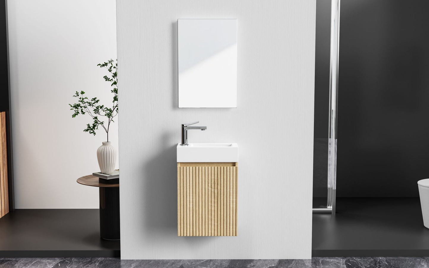 Oase AL Mikaro Toilettenspiegel mit Rahmen - Modern und elegant