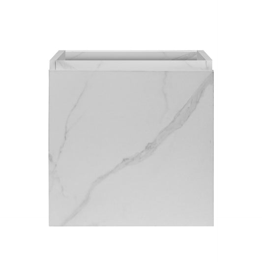 Oase AL MKADO TOILET CABINET - 1 DALONI Mkado WC-Schrank – 1 Tür rechts, grifflos, Soft-Close – 40×50×22,3 cm – Weiß MarmorOOR - RIGHT - HANDLELESS - SOFT CLOSE - 40X50X22,3 CM - WHITE MARBLE