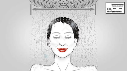 Hansgrohe Raindance E - Kopfbrause E 300 mit Duscharm, Gold poliert