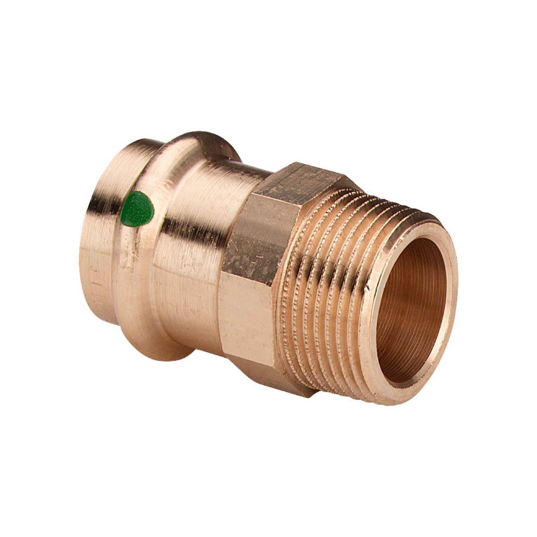 Viega Profipress water copper press fitting transition with AG (DVGW)