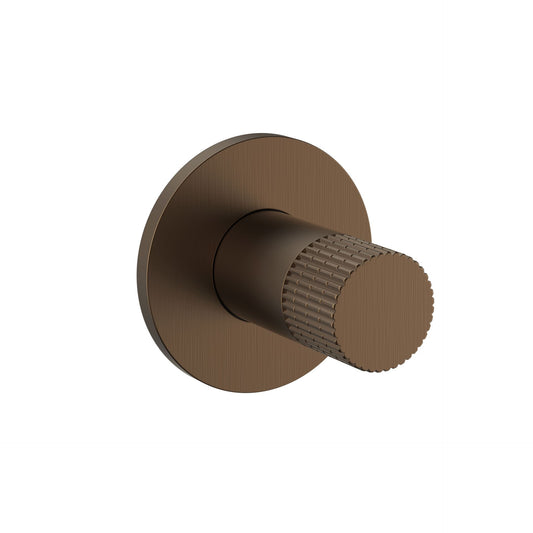 Oase ST Bidetmischer – Kaltwasser | Gerillter Premium-Drehknopf | Unterputz | Brown Bronze (PVD)