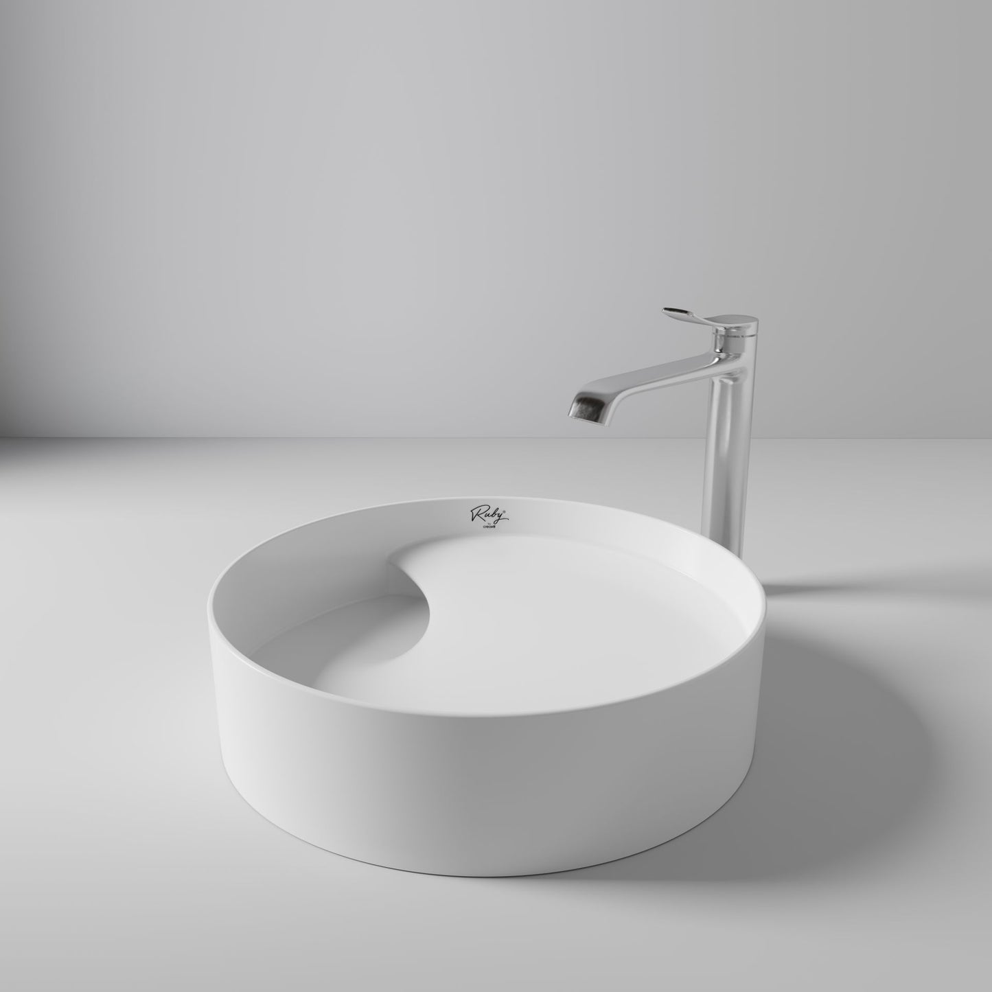 Oase CR RB141 Aufsatzwaschbecken – Keramik – Ohne Überlauf & Ohne Hahnloch – 40×11×40 cm – Weiß Glänzend