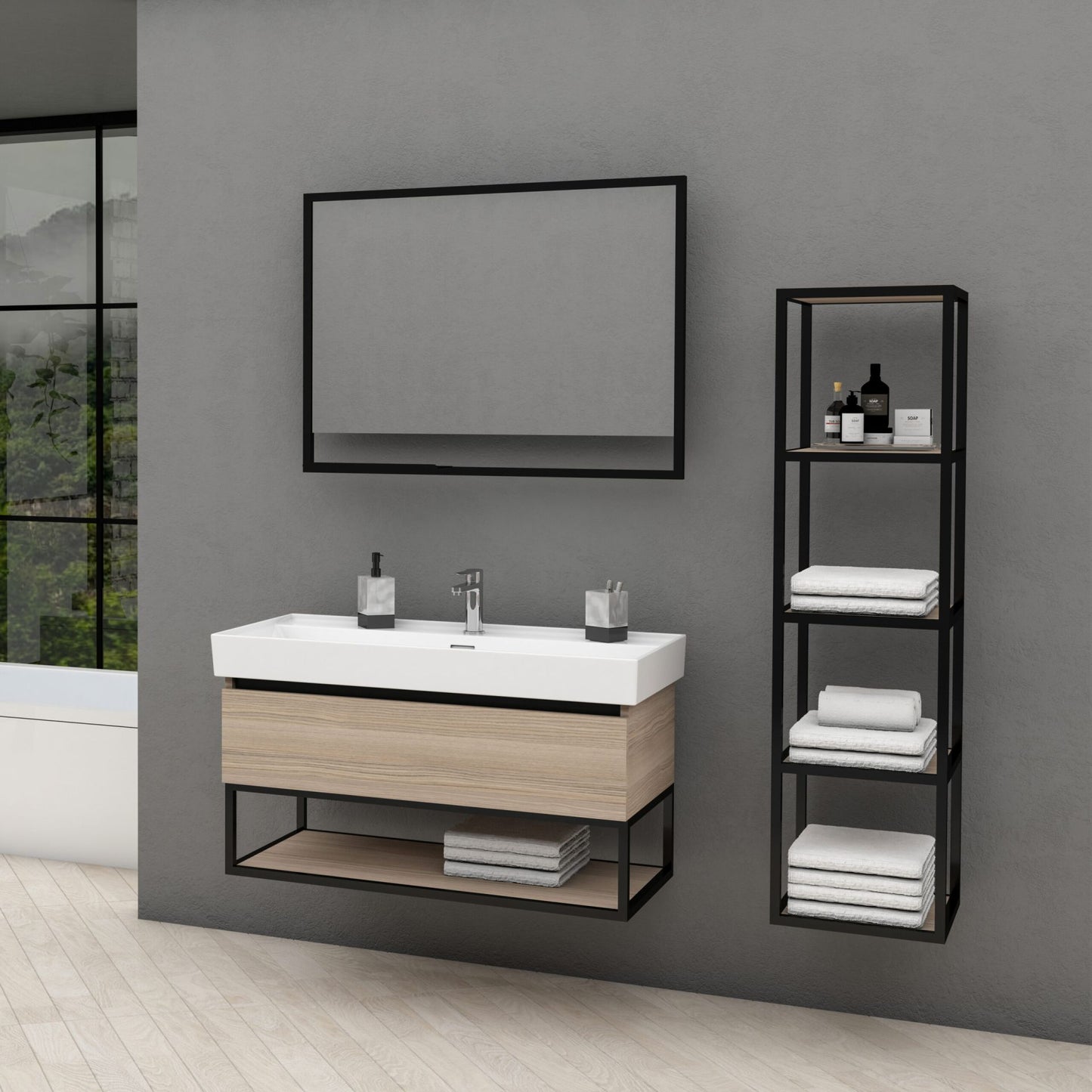 Oase AL SHARP Waschbeckenunterschrank - modern & industriell