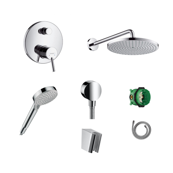 Hansgrohe Unterputz Dusch-Set Talis S mit Decken- oder Wandanschluss ohne EcoSmart