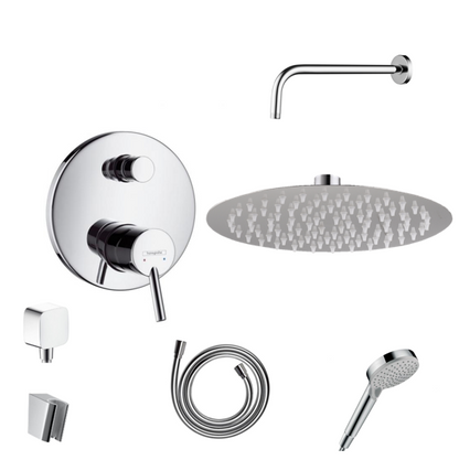 Hansgrohe Unterputz Dusch-Set Talis S mit Decken- oder Wandanschluss von Sandbad ohne EcoSmart